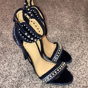 Louis Leeman Women Pastel Blue Sandals Textile